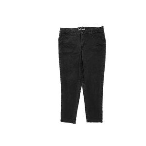Basic Editions Crop Women's size 12 Black Denim Jeans‎